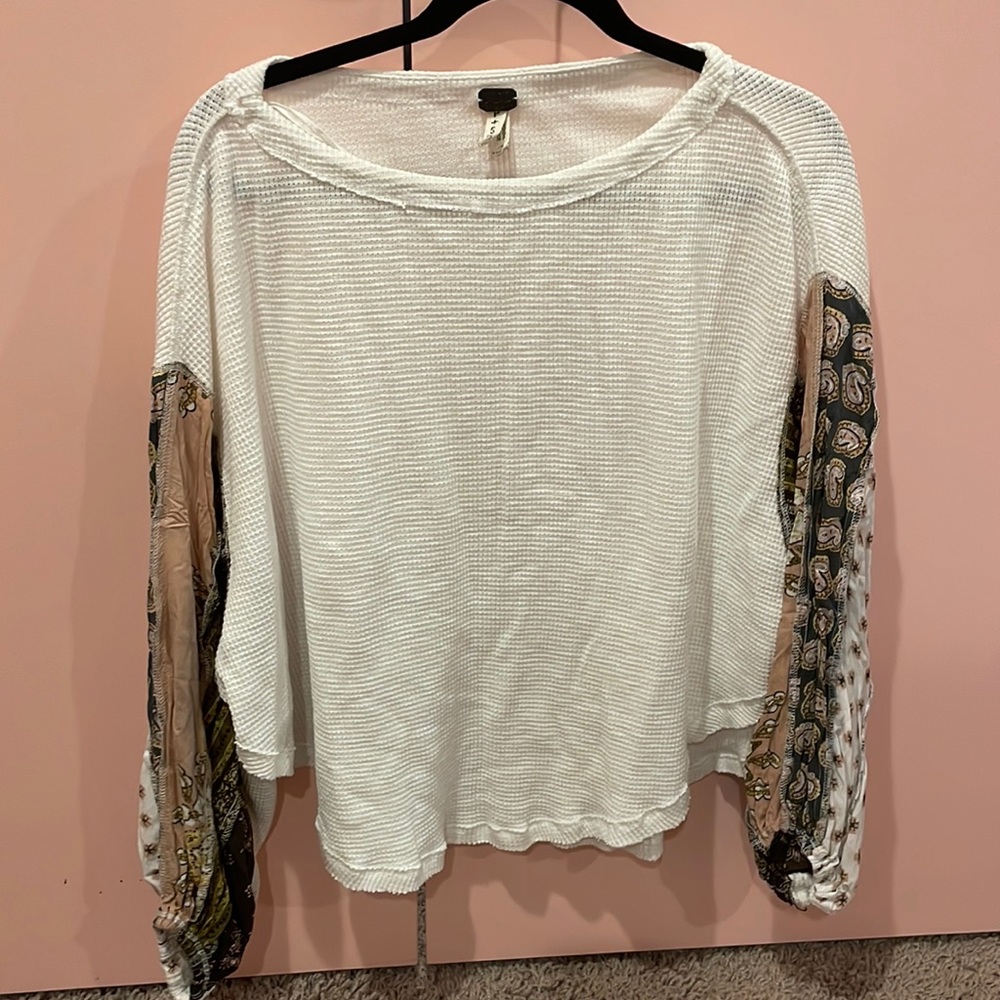 We The Free Waffle Boho Style top